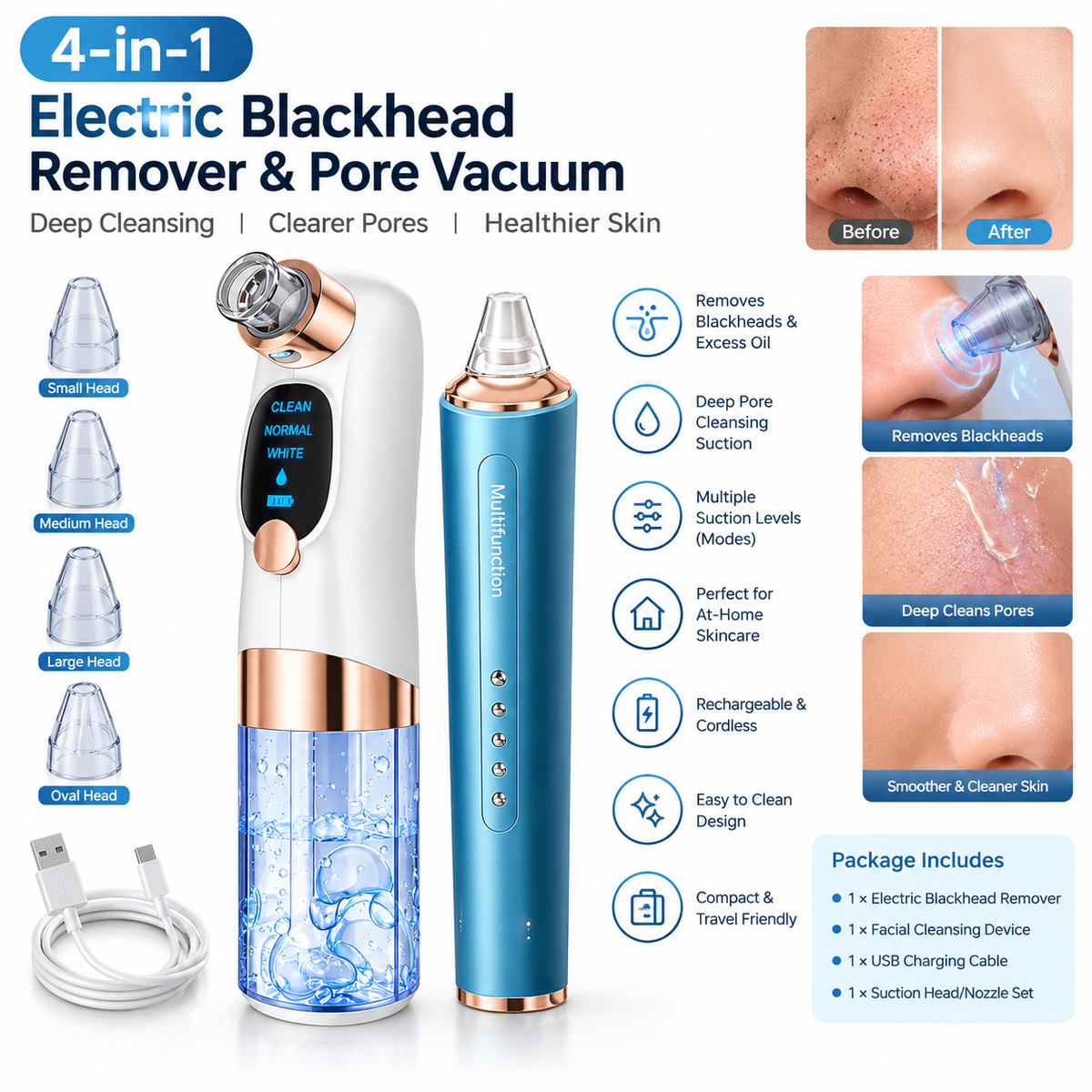 Electric Blackhead Remover & Pore Vacuum