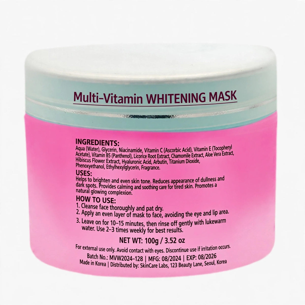 Multi-vitman whitening mask