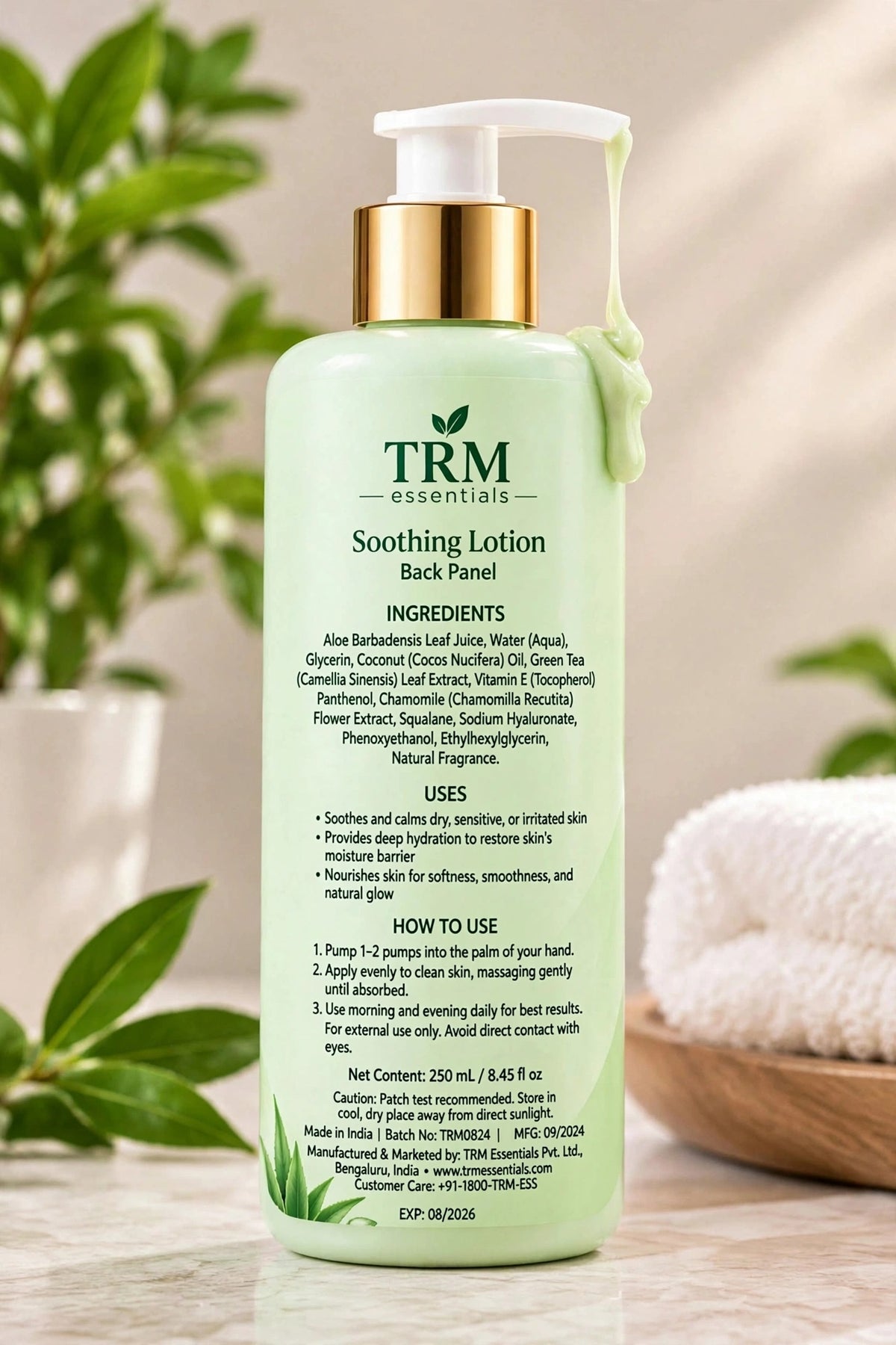 TRM Essentials Soothing Lotion – Calms, Hydrates & Nourishes200ml