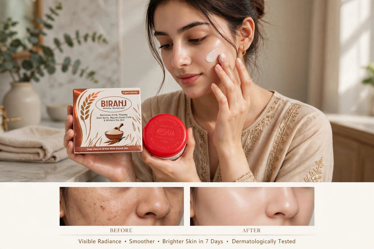 BIRANJ Whitening & Glowing Face Cream – Skin Care Cream for Radiant-Looking Skin