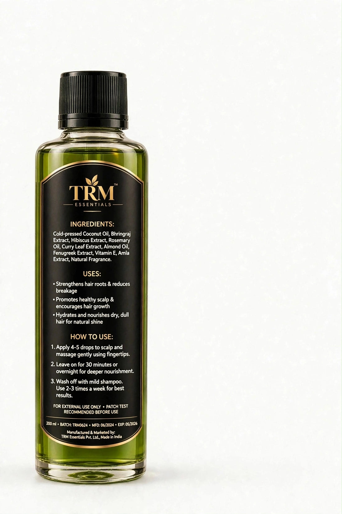 TRM Essentials Herbal Hair Oil – Stronger, Longer, Healthier Hair