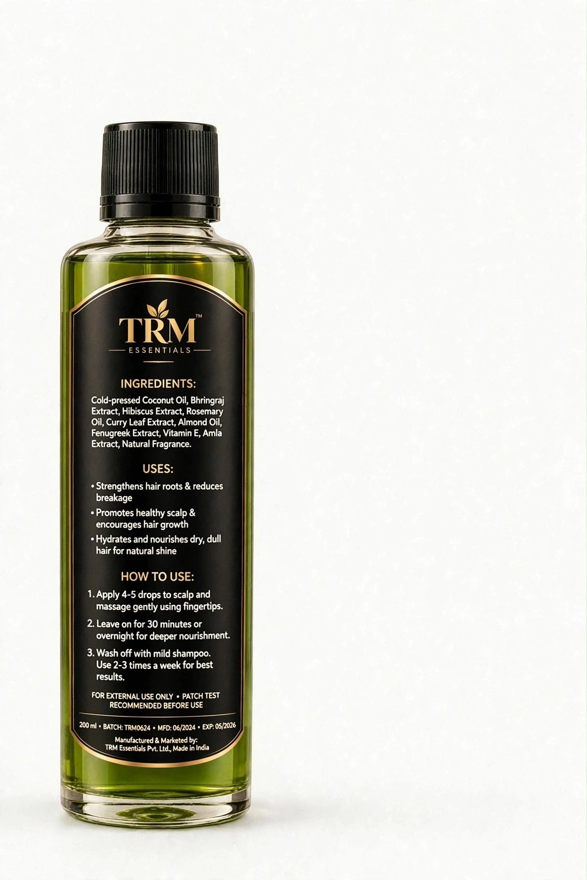 TRM Essentials Herbal Hair Oil – Stronger, Longer, Healthier Hair