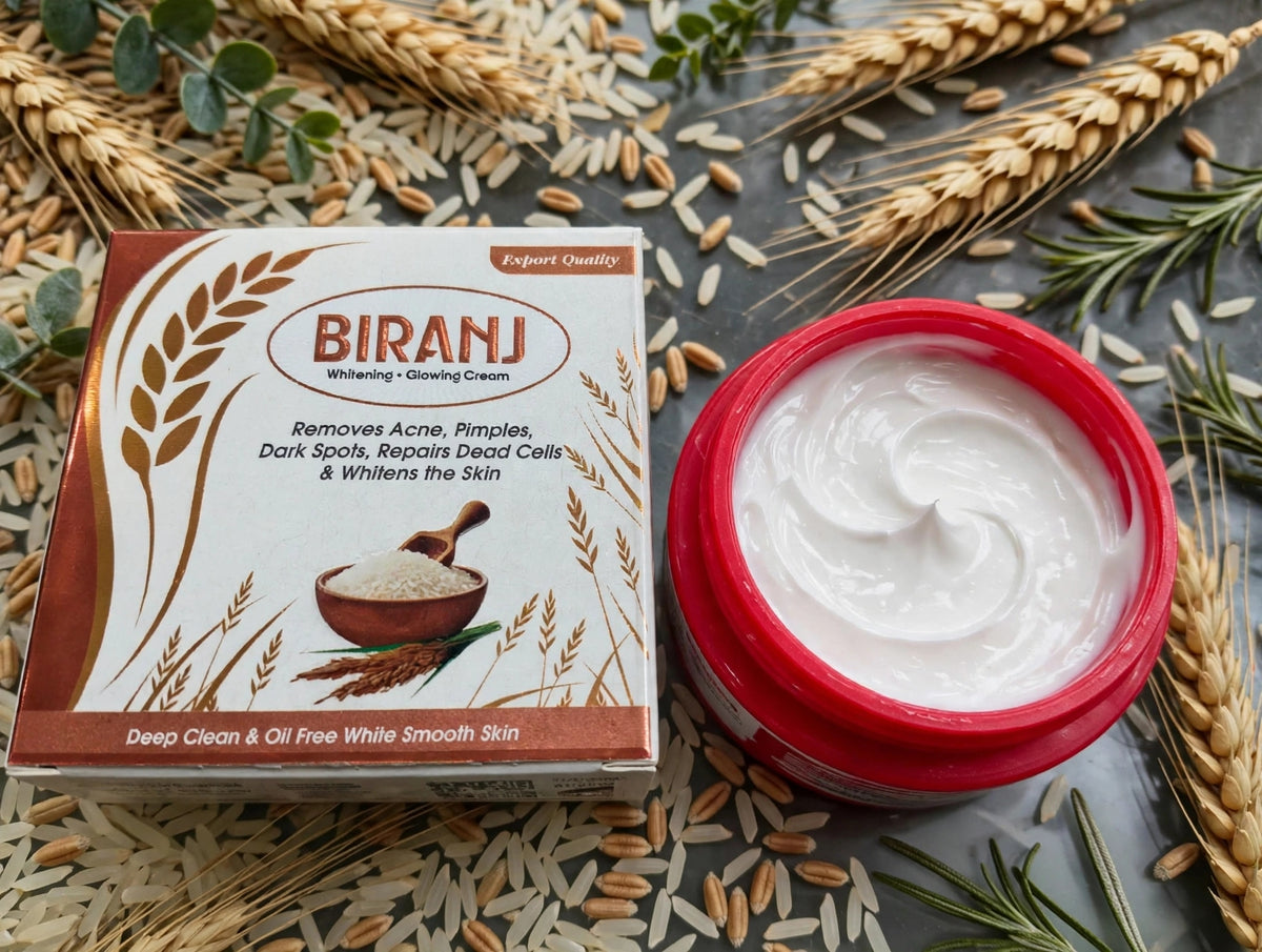 BIRANJ Whitening & Glowing Face Cream – Skin Care Cream for Radiant-Looking Skin